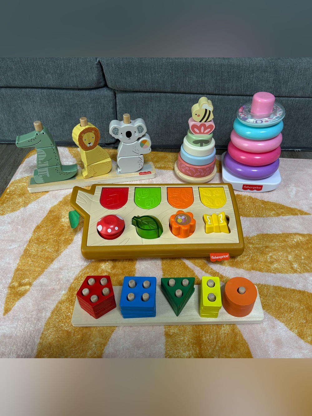 Baby/ Toddler Fine Motor/ Stacking & Shape Sorter Toy Bundle